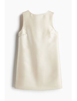 H & M - Mouwloze jurk met strik - Beige