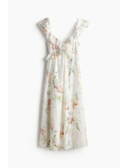 H & M - MAMA Jurk met volants - Wit