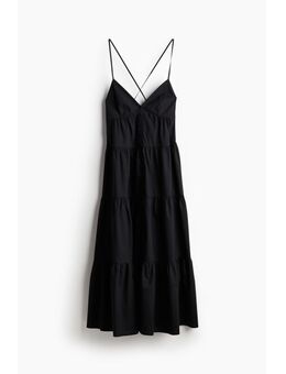 H & M - Strappy strokenjurk - Zwart