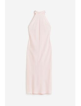 H & M - Satijnen open-backjurk - Roze