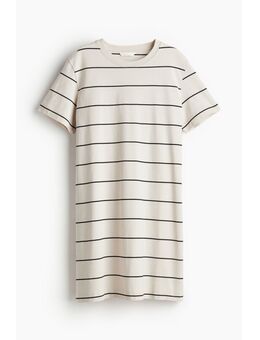 H & M - Katoenen T-shirtjurk - Beige