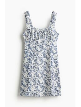 H & M - Tricot mini-jurk in korsetstijl - Wit
