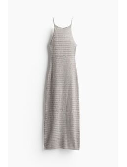 H & M - Glinsterende strappy jurk - Zilver