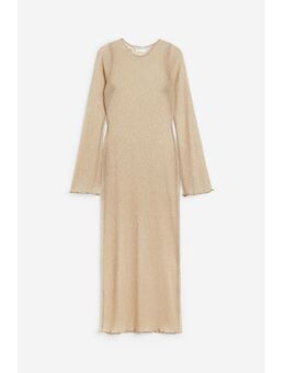 H & M - Glinsterende jurk - Beige