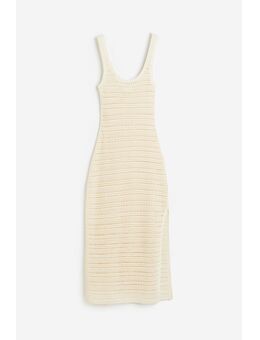 H & M - Jurk met gehaakte look - Beige