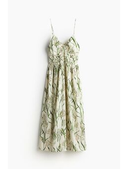 H & M - Strappy jurk van linnenmix - Wit