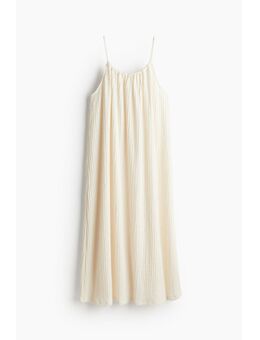 H & M - Strappy jurk van structuurtricot - Wit