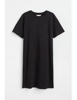 H & M - Katoenen T-shirtjurk - Zwart