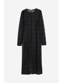 H & M - Kanten maxi-jurk - Zwart