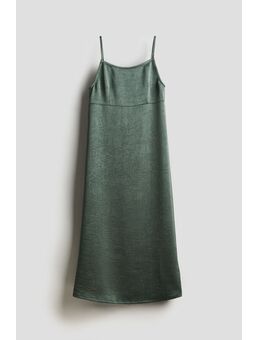 H & M - Slip-on jurk met strikbandjes - Groen