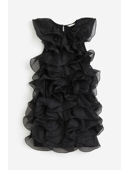 H & M - Mini-jurk met volants - Zwart