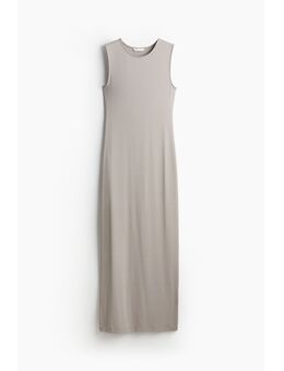 H & M - Maxi-jurk van microvezel - Bruin