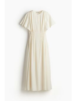 H & M - Maxi-jurk met gesmokte taille - Wit