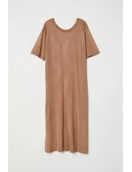 H & M - Fijngebreide jurk - Beige