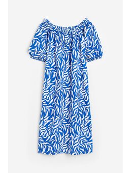 H & M - Off-the-shoulderjurk - Blauw