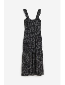 H & M - Open-backjurk van chiffon - Zwart