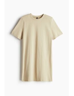 H & M - T-shirtjurk met schoudervullingen - Beige