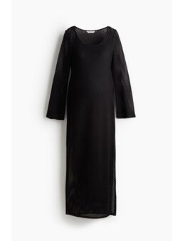 H & M - MAMA Ajourgebreide jurk - Zwart