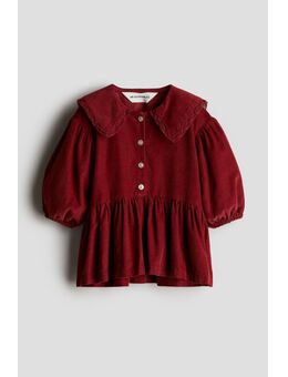 H & M - Jurk van katoenen corduroy - Rood