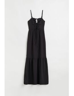 H & M - Maxi-jurk met cutout - Zwart