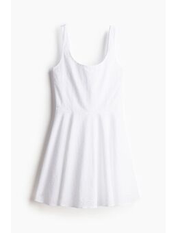 H & M - Jurk met broderie anglaise - Wit