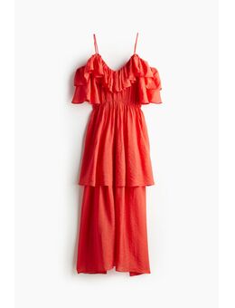 H & M - Cold-shoulderjurk - Oranje