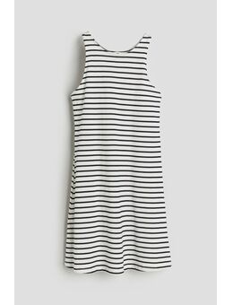 H & M - Mouwloze tricot jurk - Wit