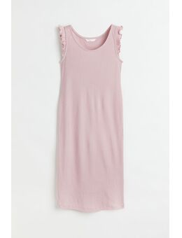 H & M - MAMA Tricot jurk met volants - Roze