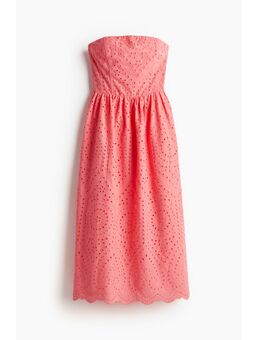 H & M - Bandeaujurk met broderie anglaise - Roze