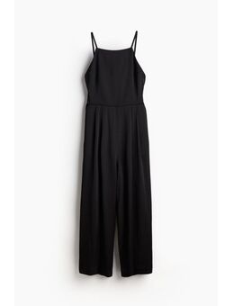 H & M - Open-back jumpsuit - Zwart