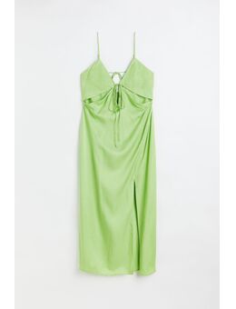 H & M - Jurk met cutout - Groen