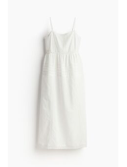 H & M - Katoenen jurk met kant - Wit