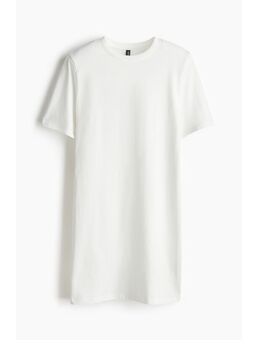 H & M - T-shirtjurk met schoudervullingen - Wit
