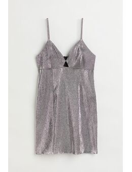 H & M - Mini-jurk met cutout - Grijs