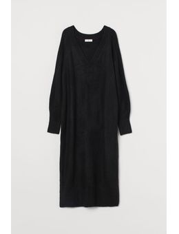 H & M - Gebreide jurk - Zwart