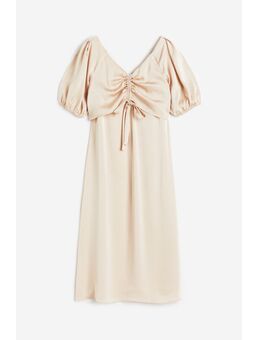 H & M - MAMA Voedingsjurk met drawstring - Beige