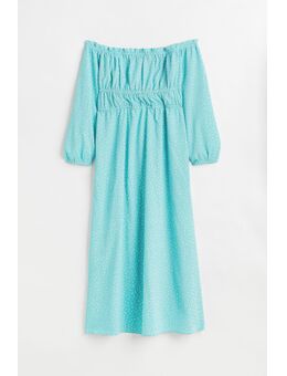 H & M - H & M+ Off-the-shoulderjurk - Turquoise