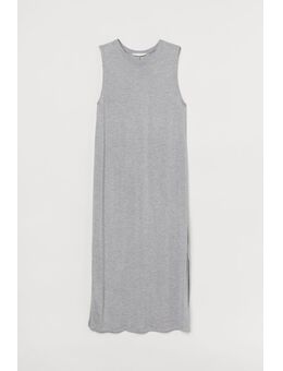 H & M - Mouwloze tricot jurk - Grijs