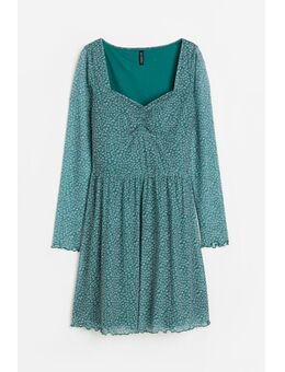 H & M - Jurk van mesh - Groen