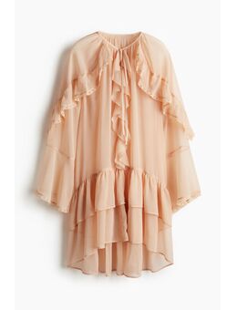 H & M - Chiffon volantjurk - Roze