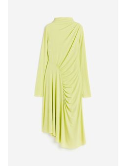 H & M - Asymmetrische tricot jurk - Groen