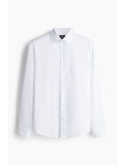 H & M - Overhemd - Slim Fit - Wit