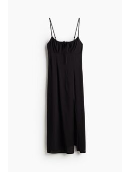 H & M - Midi-jurk met drawstring - Zwart