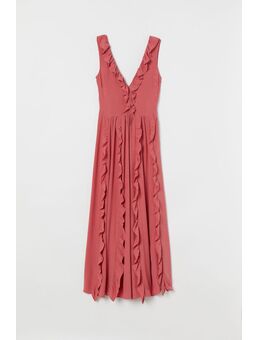 H & M - Jurk met volants - Rood