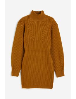 H & M - Jurk met turtleneck - Geel