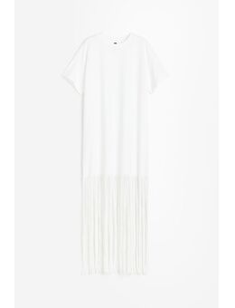 H & M - T-shirtjurk met franje - Wit