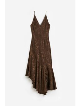 H & M - Asymmetrische slip-on jurk - Bruin