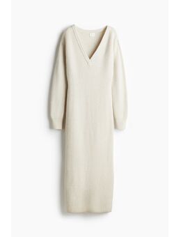 H & M - Rib-knit dress - Beige