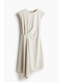 H & M - Gedrapeerde jurk - Beige