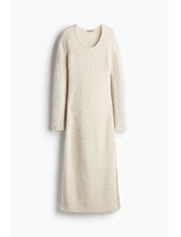 H & M - Gebreide fluffy jurk - Beige